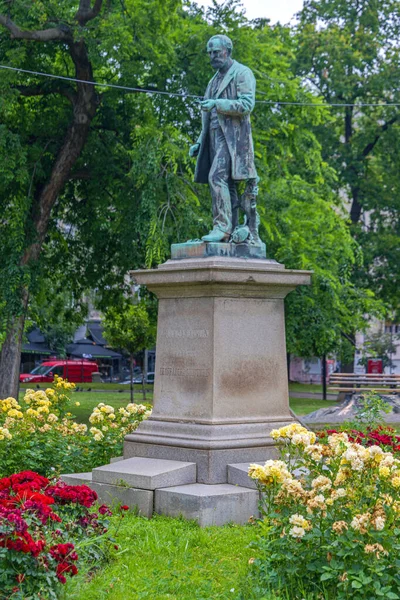 Belgrado Serbia Junio 2023 Monumento Josip Pancic Botanist Historic Landmark —  Fotos de Stock
