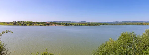 Panorama Lago Pavlovac Curdos Água Limpa Dia Verão Vojovodina — Fotografia de Stock