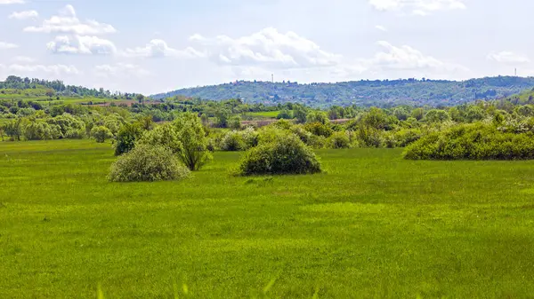 Зелена Природа Пейзажний Весняний День Сільських Балканах — стокове фото