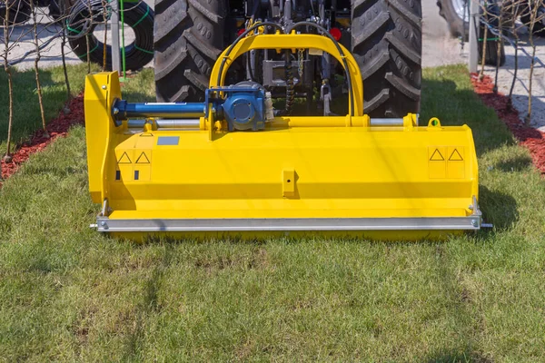Hammer Mulcher Machine Tractor Attachment Orchard Farm Equipment — Stock Photo, Image