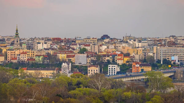 Die Altstadt Von Belgrad Hauptstadt Des Europäischen Frühlings — Stockfoto