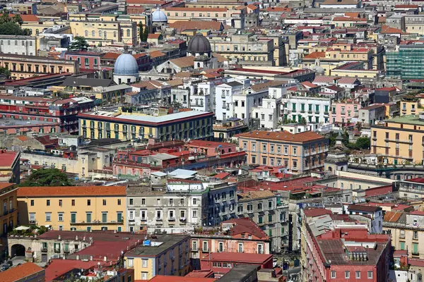 Aerial Shot Naples City Centre Buildings Campania Italy Sunny Summer — Stock Photo, Image