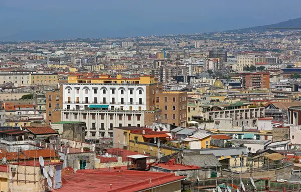 Nápoles Centro Cidade Edifícios Campania Itália Dia Verão Ensolarado — Fotografia de Stock