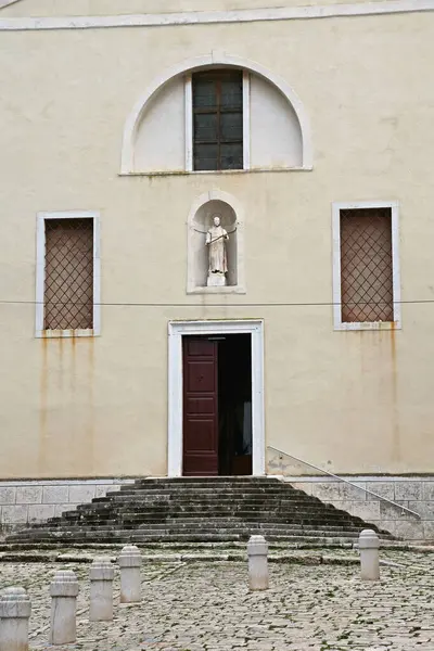 Rovinj Croatie Octobre 2014 Entrée Monastère Franciscain Bâtiment Musée — Photo
