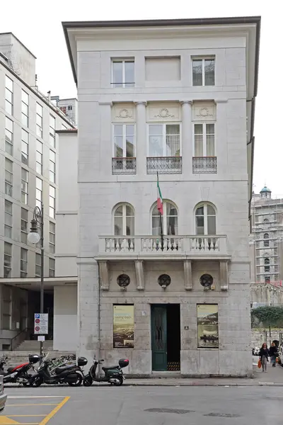 Trieste Italien Oktober 2014 Konst Museum Building Palazzo Costanzi Passo — Stockfoto