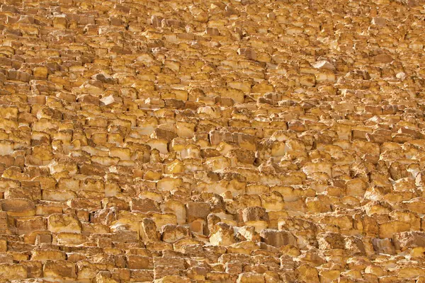 Ancienne Pyramide Khufu Gizeh Egypte Stone Textur — Photo