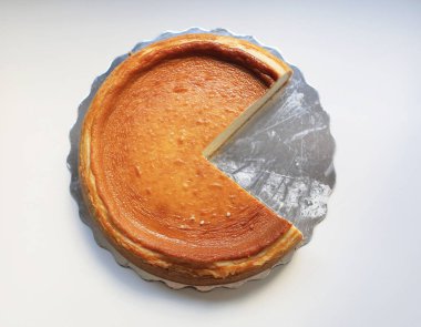 Nihai New York Tarzı Cheesecake Turta Turtası Üst Görünümü