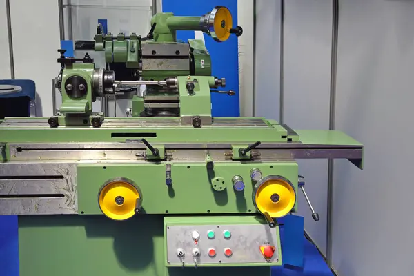 Classic Lathe Machining Tools in Metal Production Workshop