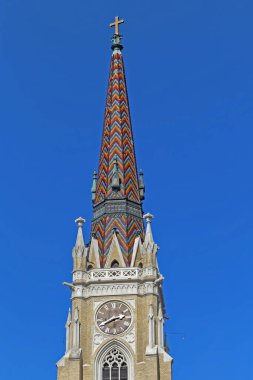 Novi Sad Sırbistan 'daki Mary Roman Katolik Kilisesi Kulesi