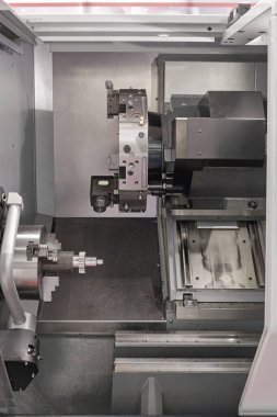 Dönen Cnc Torna Başı ve Taret Makinesi Üretimi