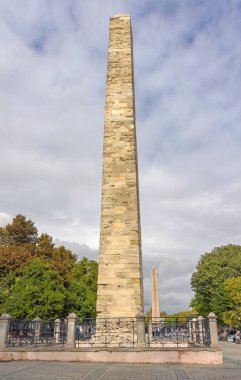 İstanbul, Türkiye - 18 Ekim 2023: İstanbul Obelisk Hipodrom Tarihi Dönüm Noktası.