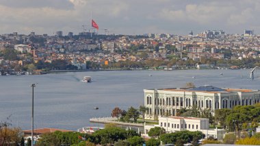 Altın Boynuz Suyu manzarası İstanbul Şehri Sonbahar Günü Türkiye Seyahati