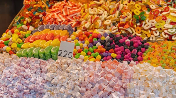 Turkish Delight Lokum and Gummy Candy in Bulk at Market