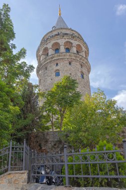 Beyoğlu İstanbul 'daki Galata Kulesi Tarihi Kalesi