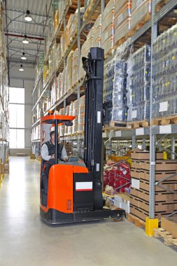 Dağıtım depo mal ile Palet yükleme forklift