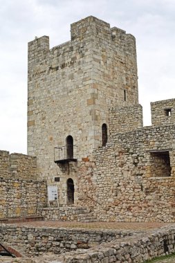 Belgrad, Sırbistan - 14 Şubat 2016: Başkentteki Kalemegdan Kalesinde Astronomik Gözlem Kulesi.