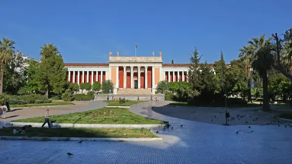 希腊雅典 2015年5月4日 首都城中心的希腊国家考古博物馆 图库图片