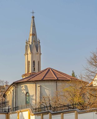 Church of Saint Anthony at Spring Day in Craiova Romania clipart