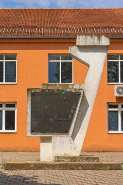 Zajecar, Sırbistan - 12 Haziran 2022: Şehit Askerler İçin Savaş Anıtı Zvezdan Köyü 'nde Faşist İşgalle Mücadele.