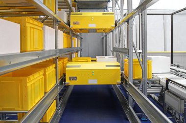 Modern Dağıtım Deposunda Otomatik Palet Mekik Kurtarma Sistemi