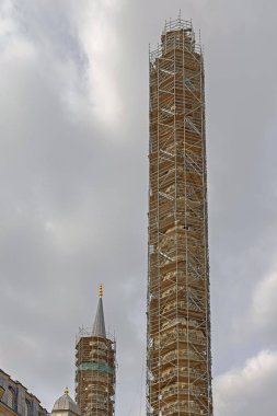 Selimiye Camii Minare Edirne Türkiye UNESCO Dünya Mirası İnşaat Alanı