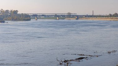 Slavonski Brod Hırvatistan ile Bih Arasındaki Nehir Kenarı Köprüsü