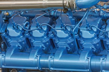 Büyük Mavi Turbo Dizel Güç Motoru Yeni Kargo Kamyonu