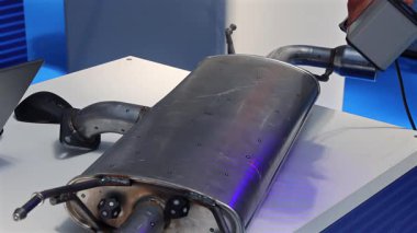 Taşınabilir 3d Lazer Araba Parçası Tarayıcı Mavi Matris Işık