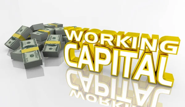 Working Capital Access Funds Loan Borrow Money Business Assets Illustration — Stock Photo, Image