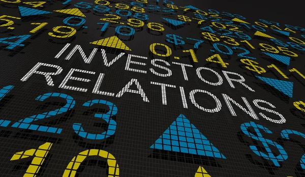 Investor Relations Stock Market Earnings Outlook Investor Call Illustration — Stock Photo, Image