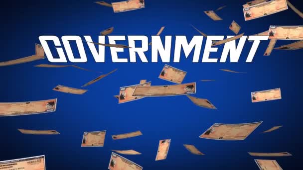 Obligations Gouvernement Effets Trésor Placement Monétaire Fonds Sécurité Animation — Video