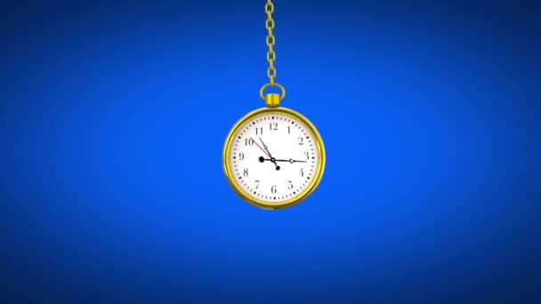 Kronometre Saat Geri Sayım Tarihi Hatırlatma Zamanı Canlandırması — Stok video