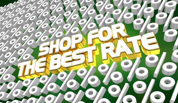 Shop Best Rate Interest Loan Lowest Offer Illusztráció — Stock Fotó