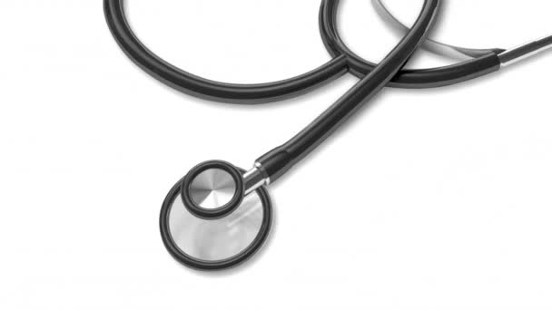 Medicare Stethoscoop Overheidsverzekering Dekking Gezondheidszorg Plan Animatie — Stockvideo