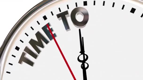 Temps Cession Vendre Des Actifs Liquider Des Biens Entreprise Horloge — Video