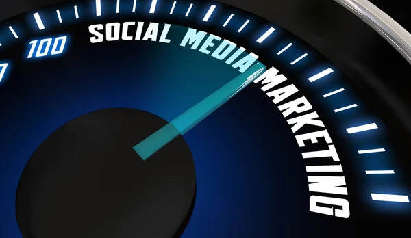Social Media Marketing Influencer Increase Sales Engagement Illustration — Stock Photo, Image