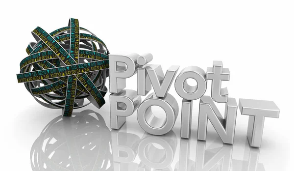 Pivot Point Stock Market Napközbeni Trading Buy Értékesítés Trend Analysis — Stock Fotó