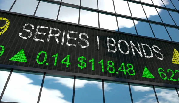 Series Bonds Enflasyon Hükümeti Tasarruf Sabit Faiz Oranı Llüstrasyon — Stok fotoğraf