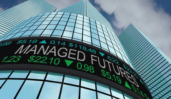 Managed Futures Stock Market Trading Fund Buy Sell Trade Illustration —  Fotos de Stock