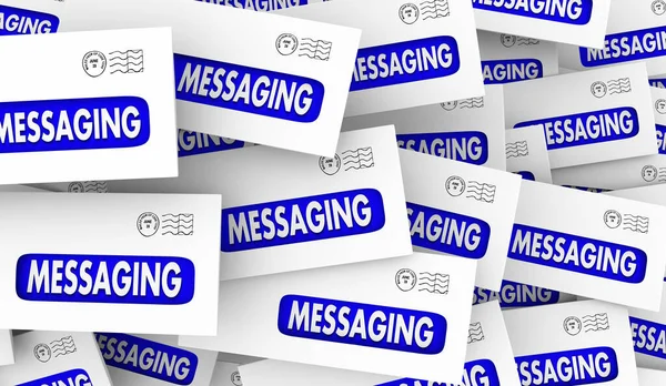 Messaging Communication Send Message Direct Mail Customers Illustration — Stok fotoğraf