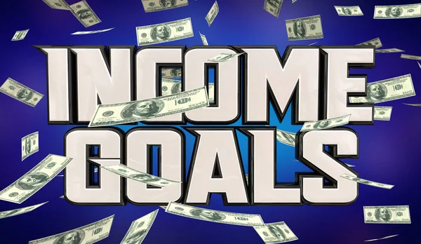 Income Goals Grow Your Earnings Wealth Savings More Money Illustration — Fotografia de Stock