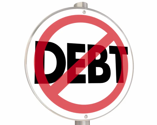 没有债务减少消除你的资金问题 — 图库照片