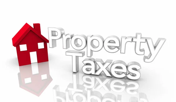 物业税居屋物业税帐单的支付 — 图库照片