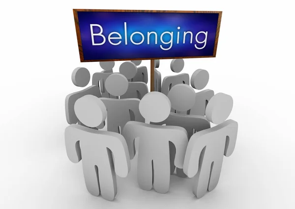 Belonging Inclusion Diversity Equity Deib Workplace Employees Group Team Illustration — Stock Photo, Image