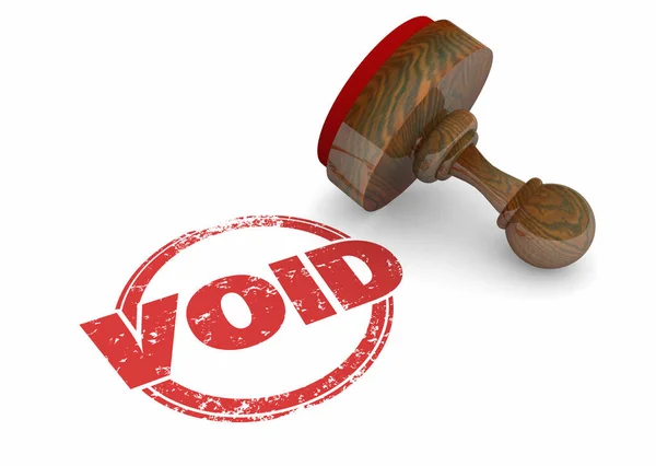 Void Stamp End Terminate Contract Agreement Invalidate Stop Illustration — Stock Photo, Image
