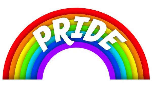 Gurur Gökkuşağı Eşcinsel Hakları Bilinci Lgbtq Animasyon — Stok fotoğraf