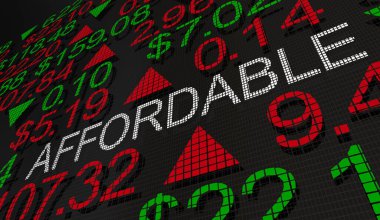 Uygun fiyatlı hisse senedi hisse senedi alım-satım şirketi Good Deal Now 3d Illustration