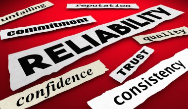 Güvenilirlik Haber Başlıkları Güvenilir Bağlılık Servisi 3d İllüstrasyon