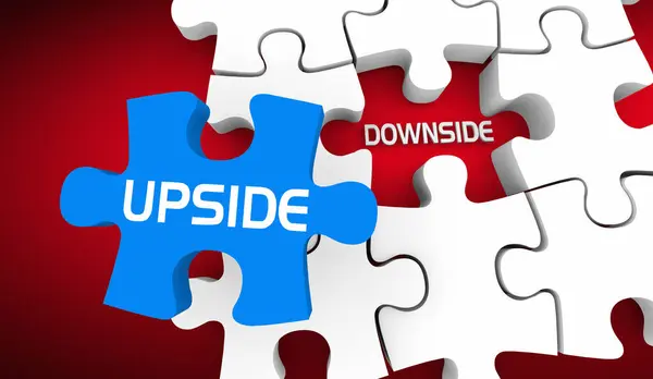 Upside Downside Puzzle Peça Bom Potencial Melhor Resultado Possível Ilustração Fotografias De Stock Royalty-Free