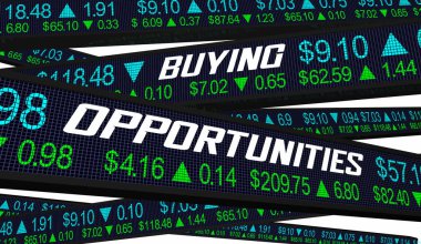 Satın Alma Fırsatları Düşük Satış Yüksek Borsa Tavsiyesi 3d İllüstrasyon